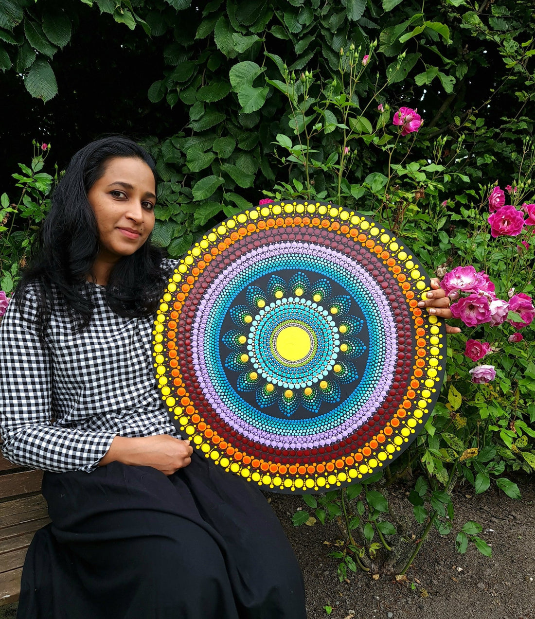 Hand Painted unique Mandala Paintings - Crafts Bucket