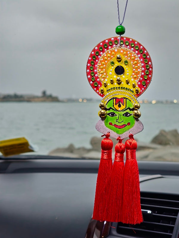 Hand painted Kathakali Car Hangings