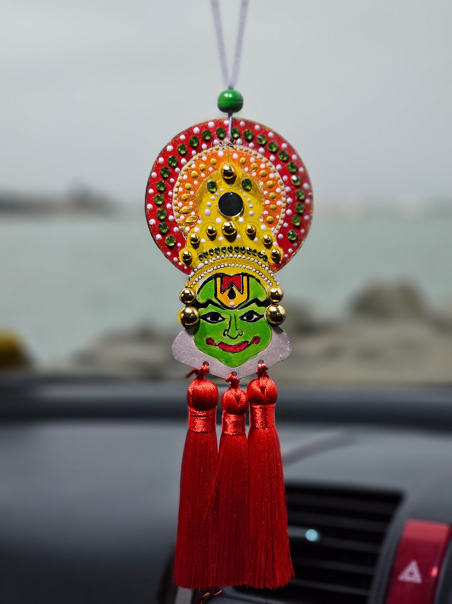 Hand painted Kathakali Car Hangings