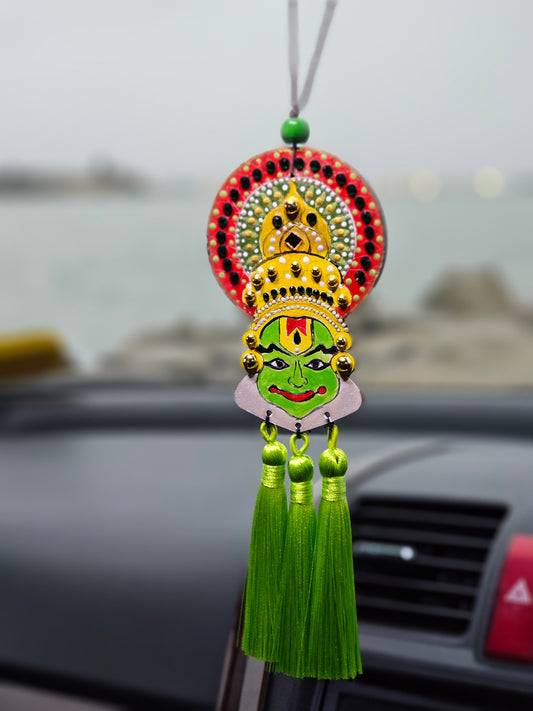 Hand painted Kathakali Car Hangings