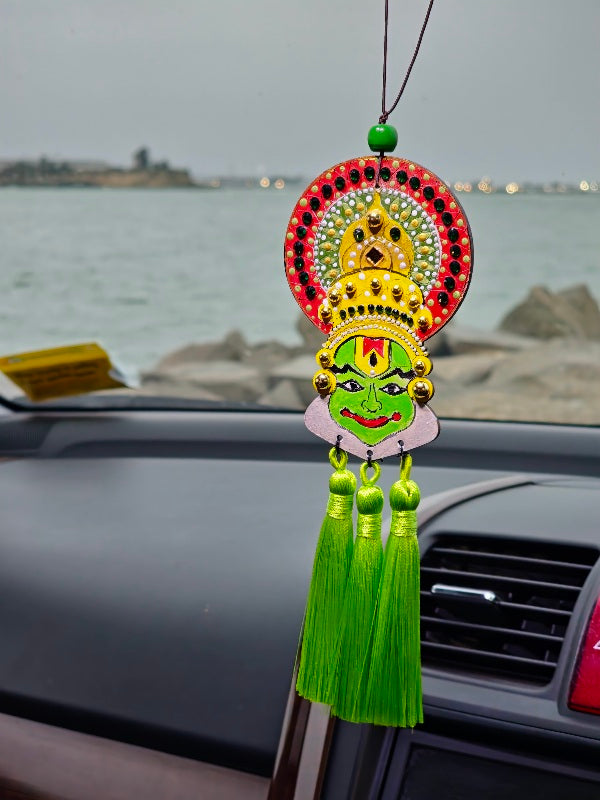 Hand painted Kathakali Car Hangings