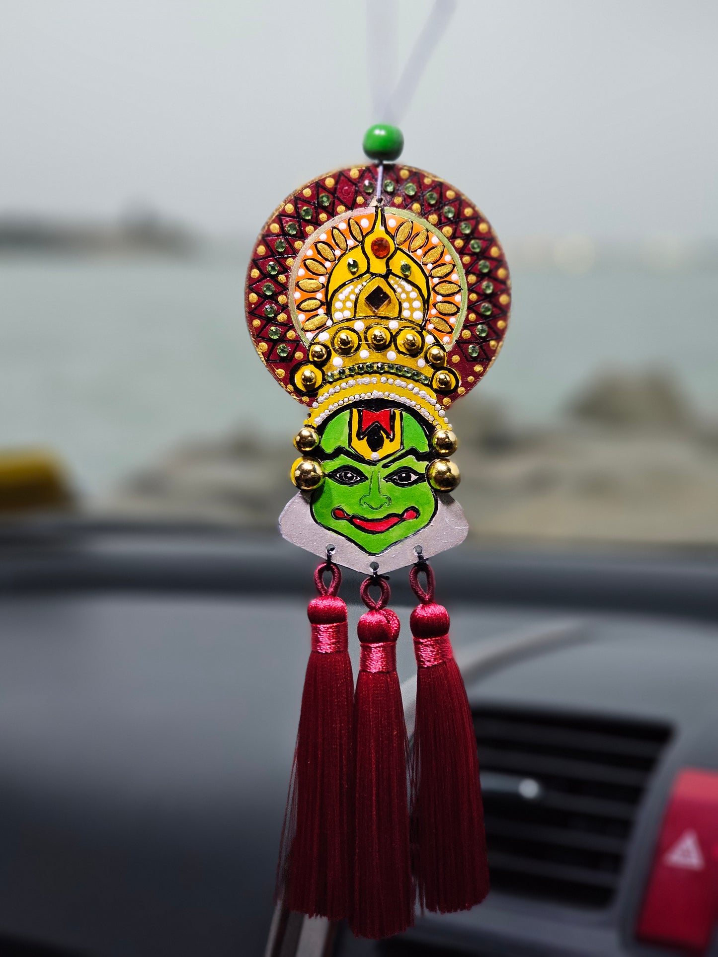 Hand painted Kathakali Car Hangings