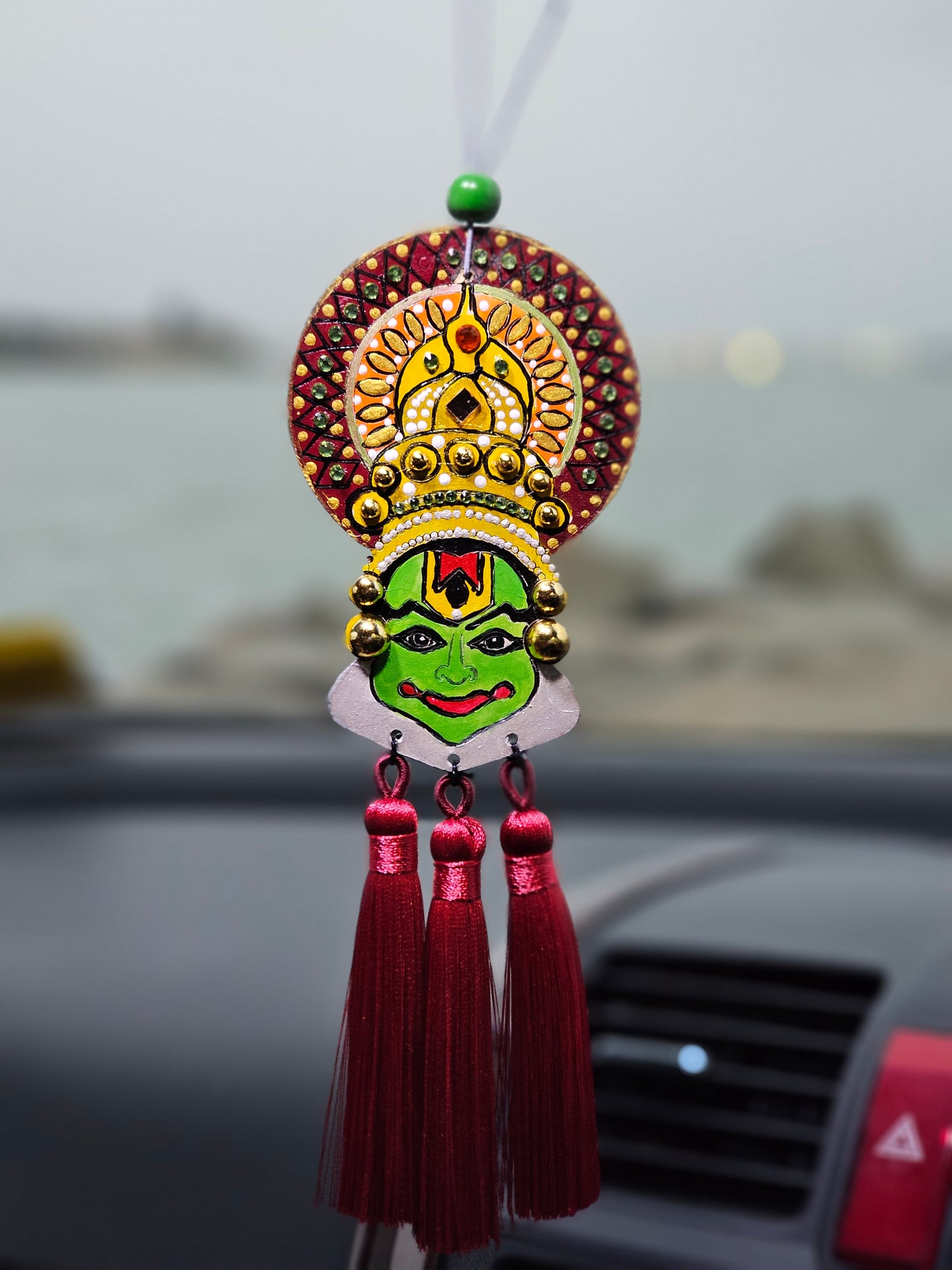 Hand painted Kathakali Car Hangings