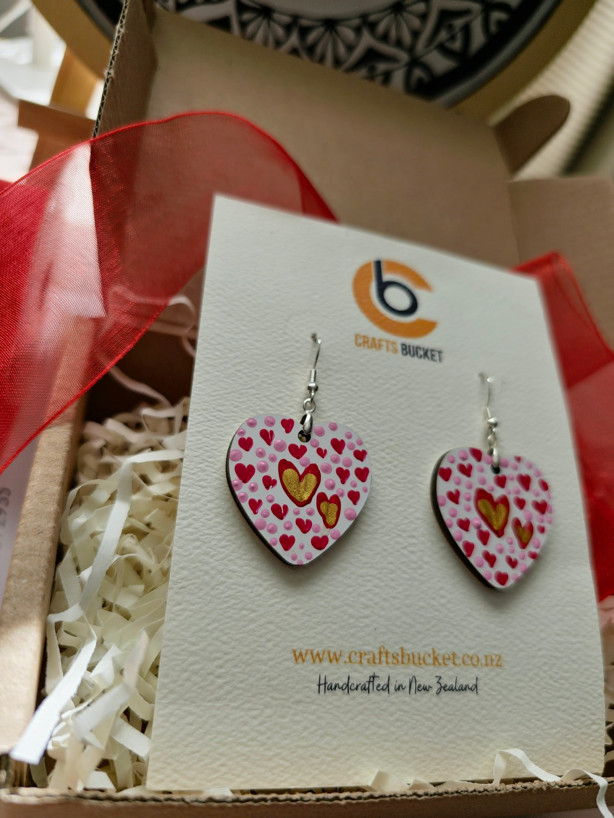 Vintage Love: Hand-Painted Earrings