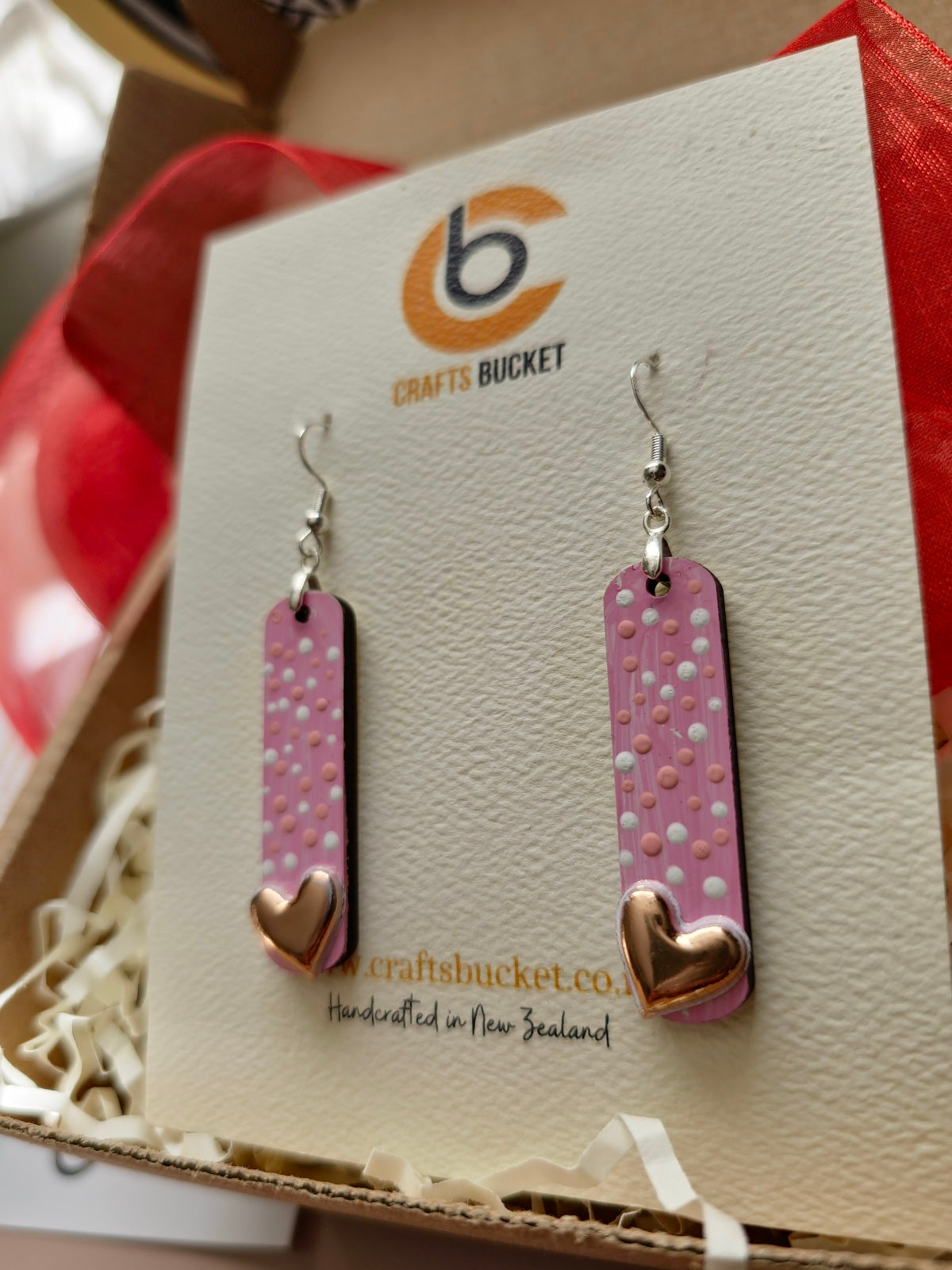 Whispers of Wonderland: Hand-Painted Wooden Earrings