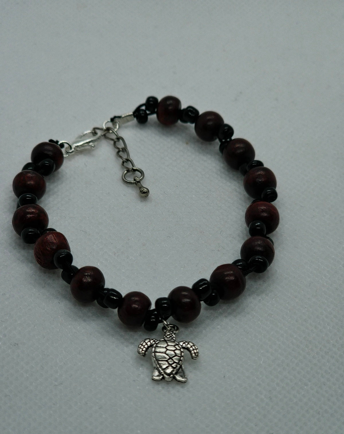 Turtle Charm Wooden Adjustable Bracelets