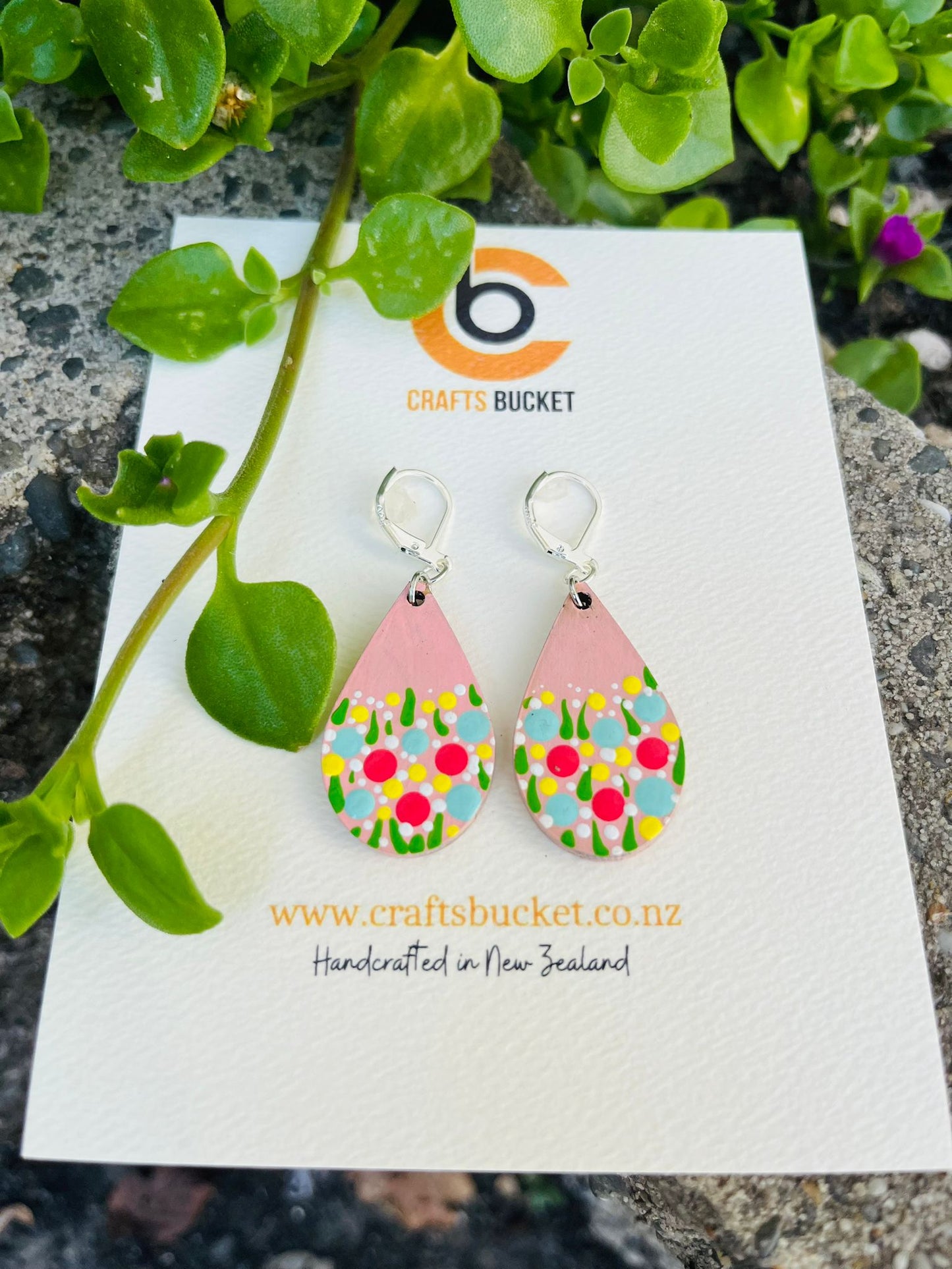 Handmade Floral Design Earrings