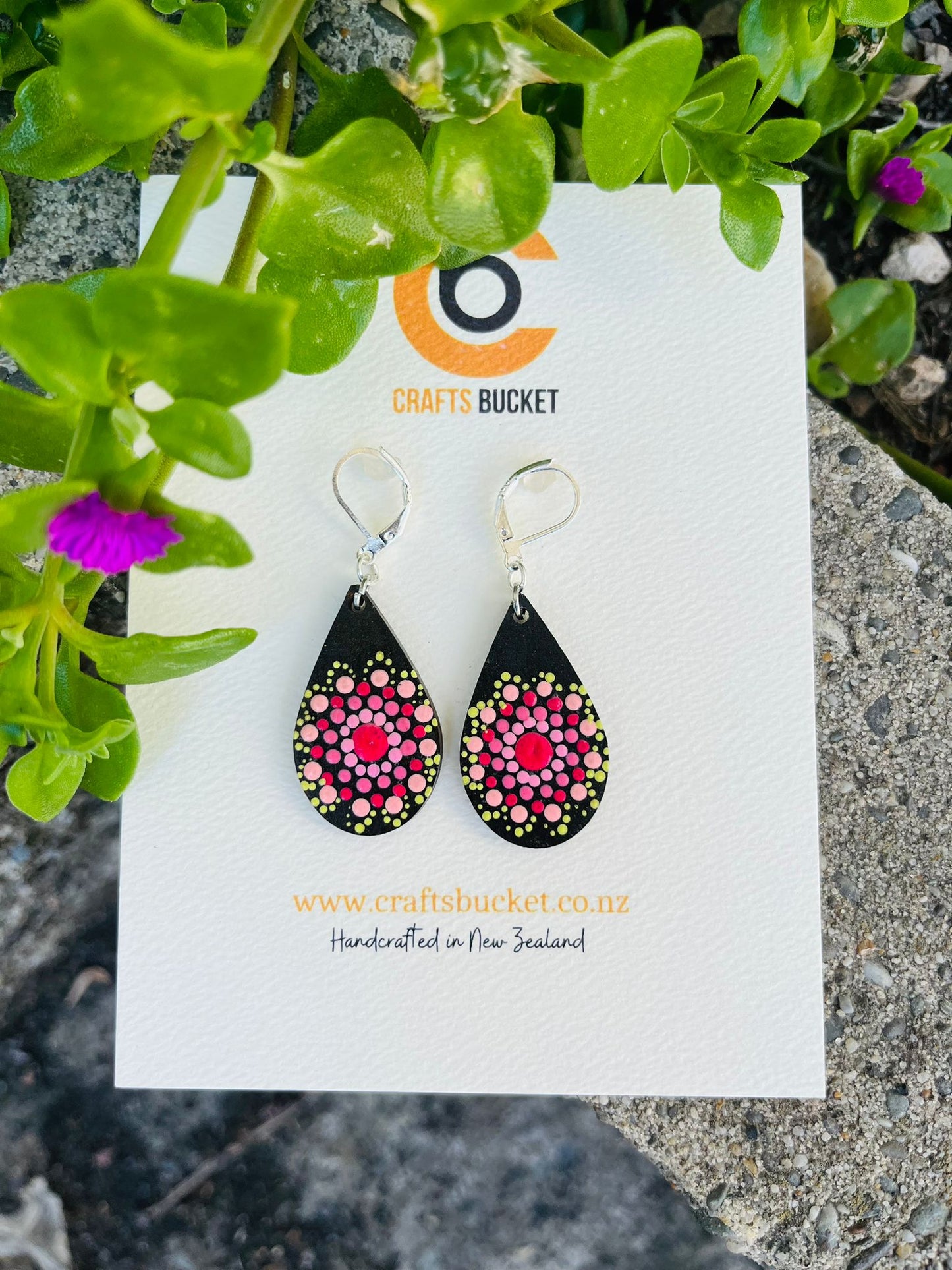 Handmade Floral Design Earrings