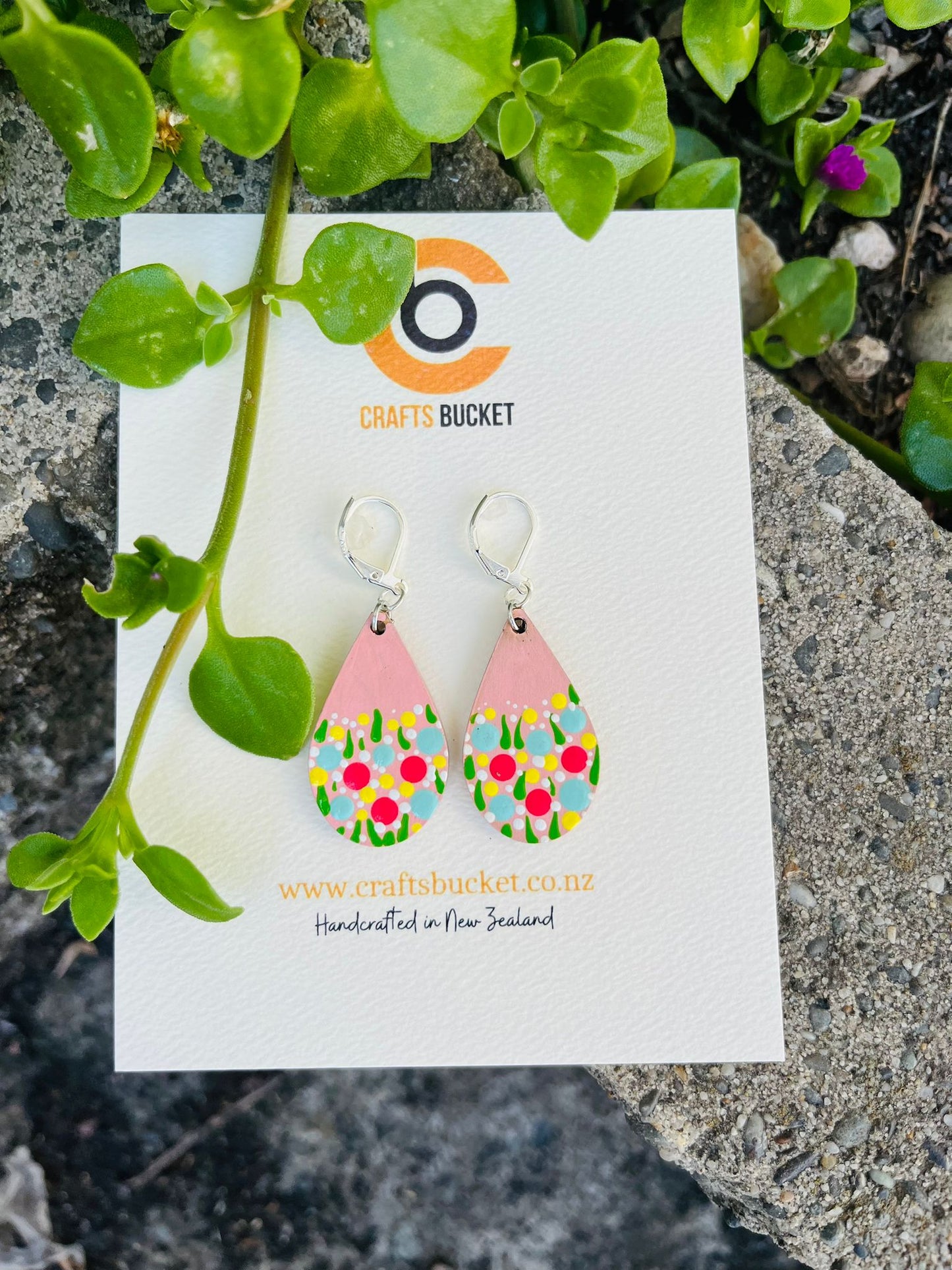 Handmade Floral Design Earrings