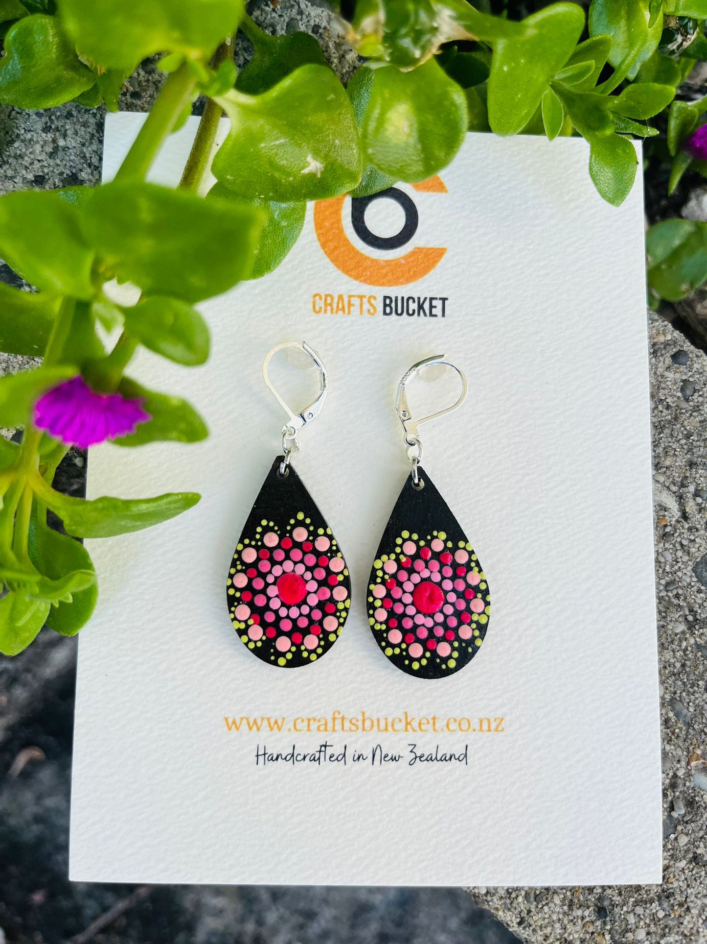 Handmade Floral Design Earrings