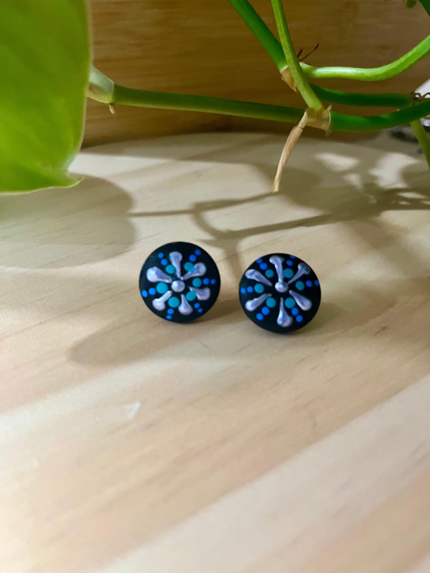 Sophisticated Mandala Stud Earrings