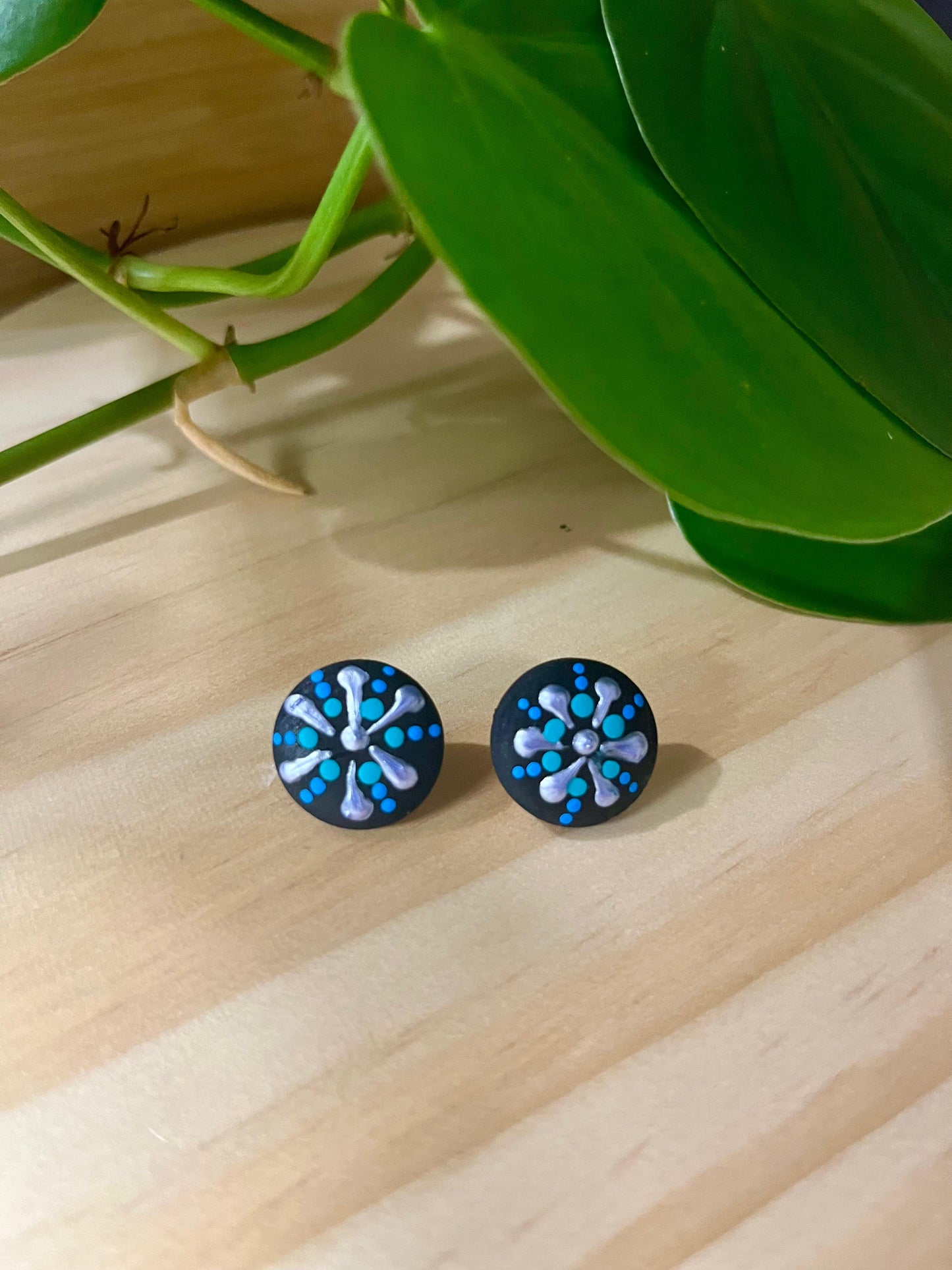 Sophisticated Mandala Stud Earrings