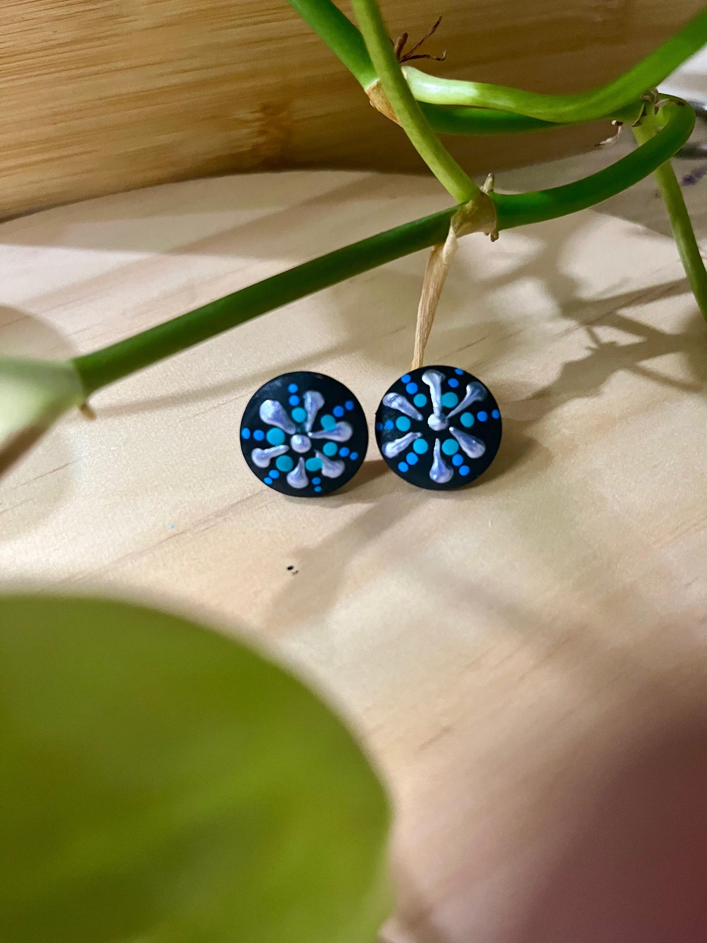 Sophisticated Mandala Stud Earrings