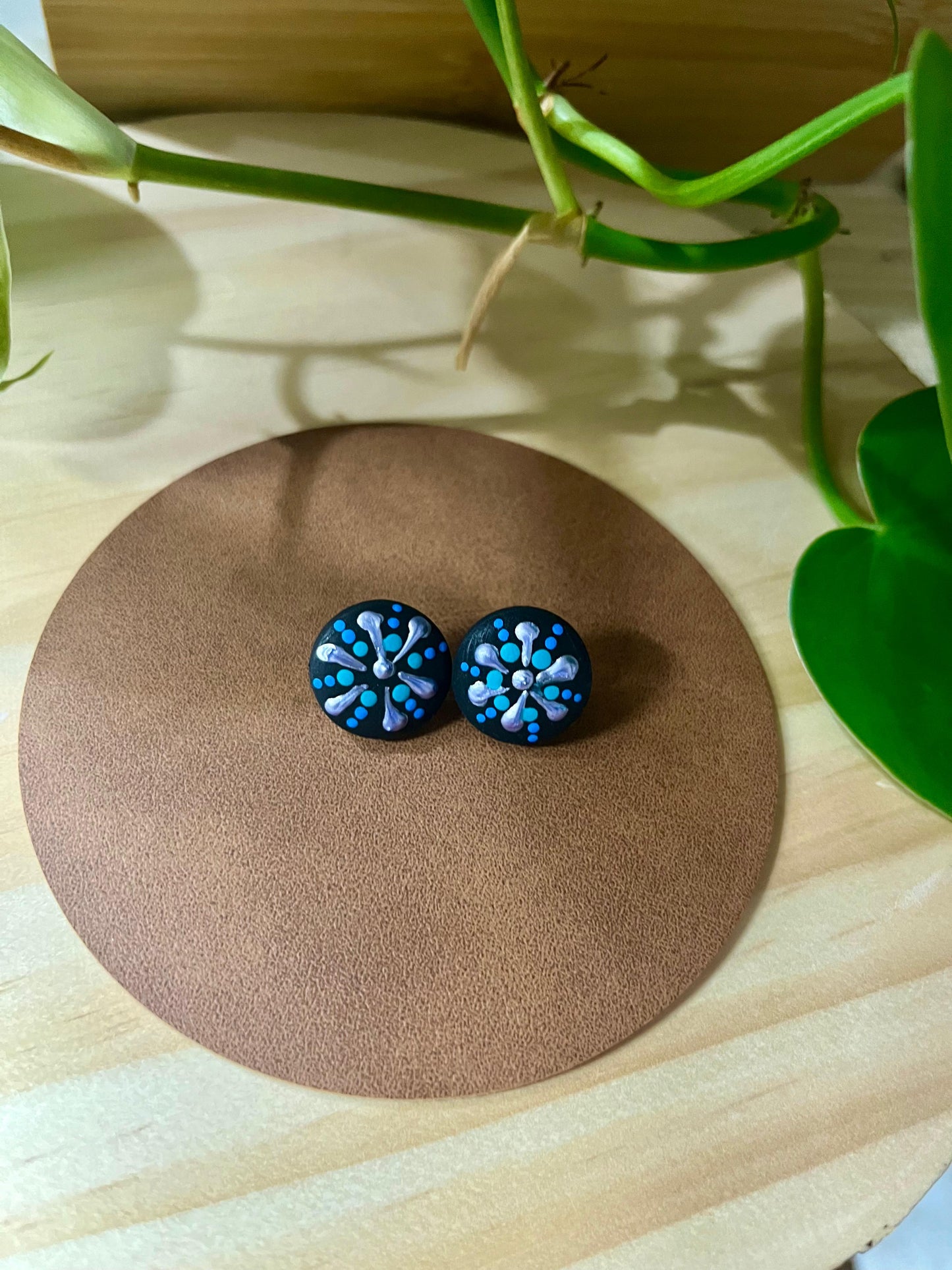 Sophisticated Mandala Stud Earrings