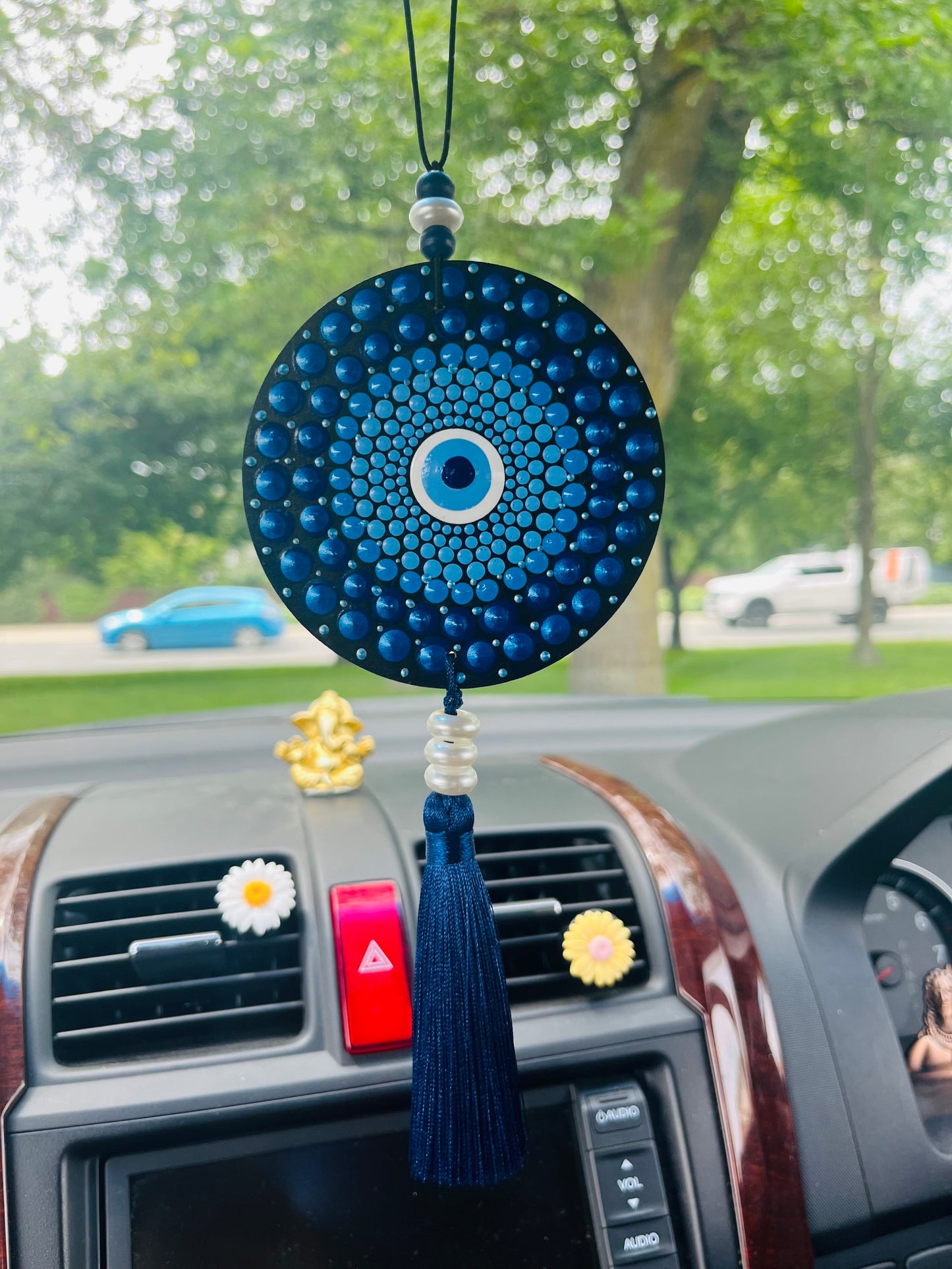 Double Sided Handcrafted Evil Eye Car Hangings