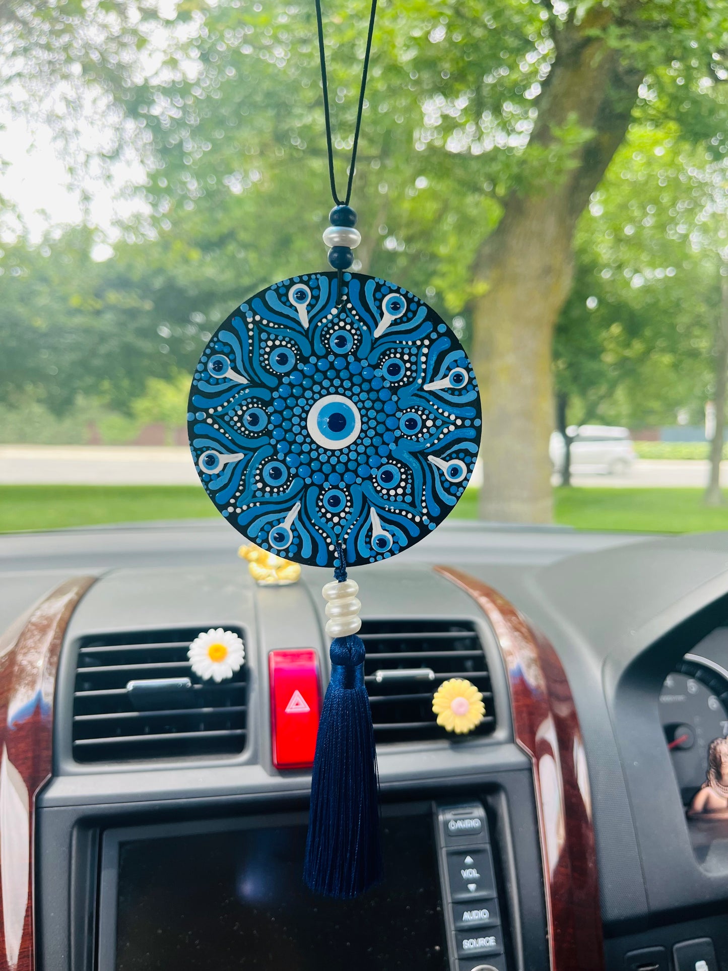 Double Sided Handcrafted Evil Eye Car Hangings