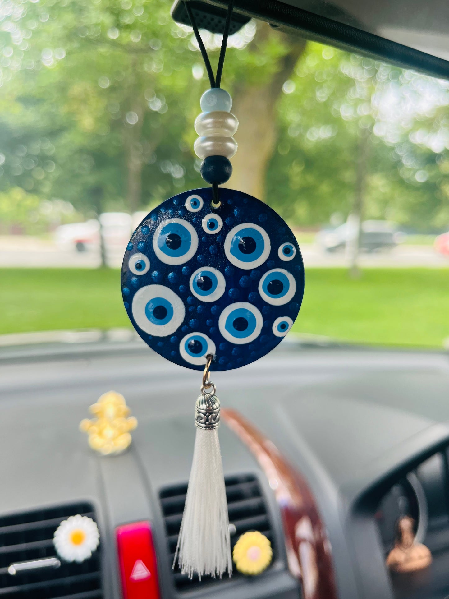 Double Sided Handcrafted Evil Eye Car Hangings