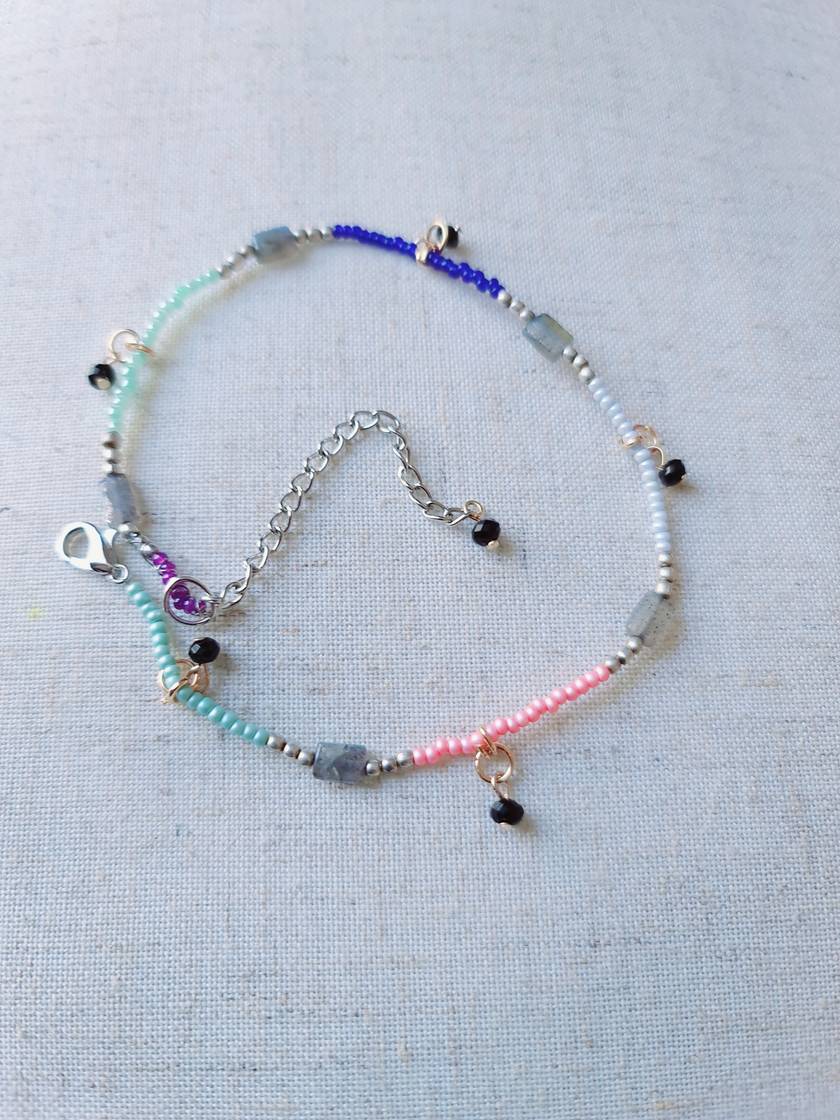 Adjustable Beaded Anklets - Crafts Bucket