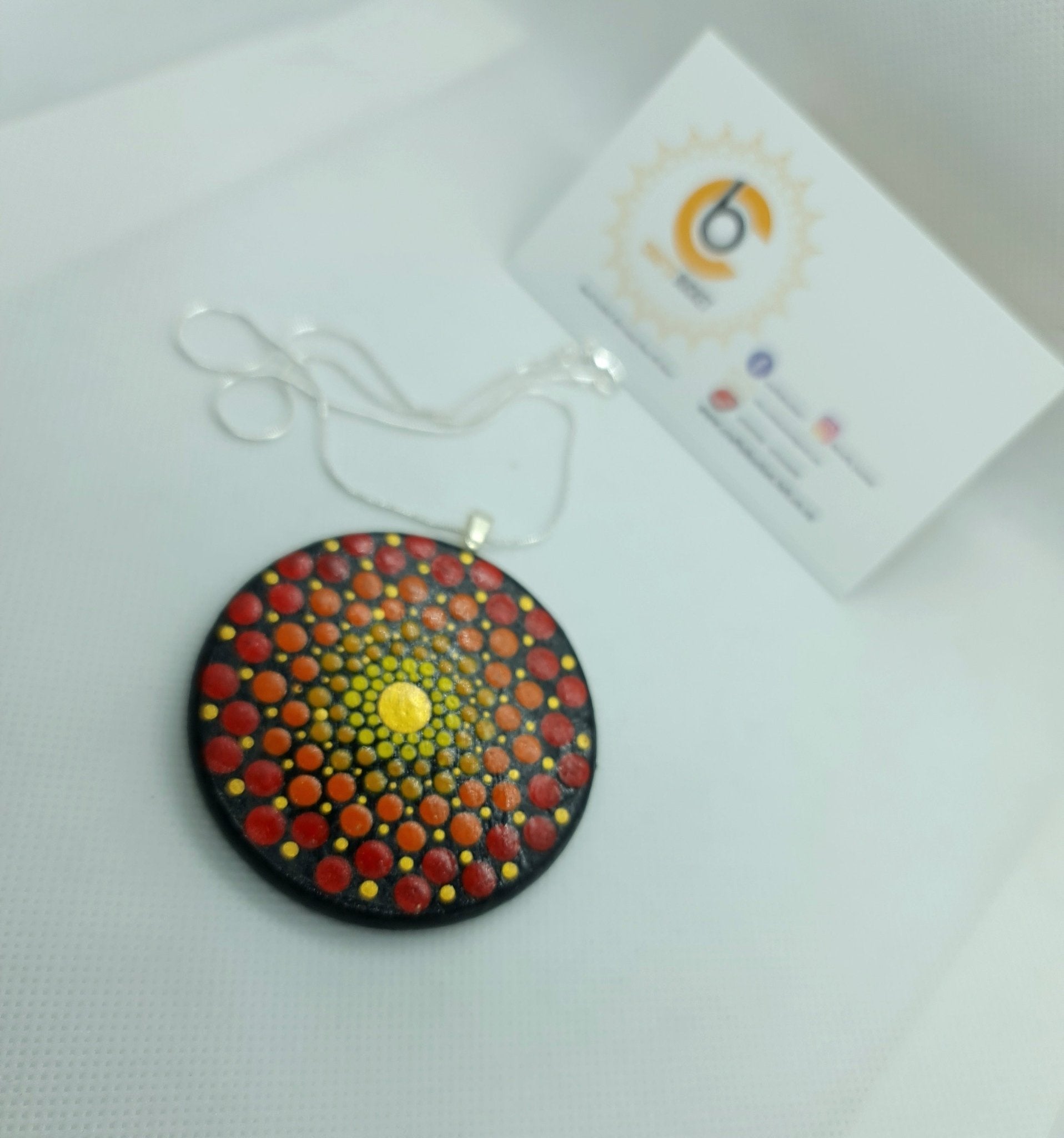 Adjustable Mandala Dotted Pendant Necklace - Crafts Bucket