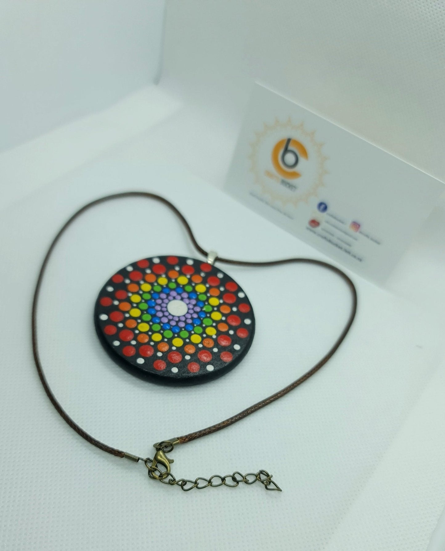 Adjustable Mandala Dotted Pendant Necklace - Crafts Bucket