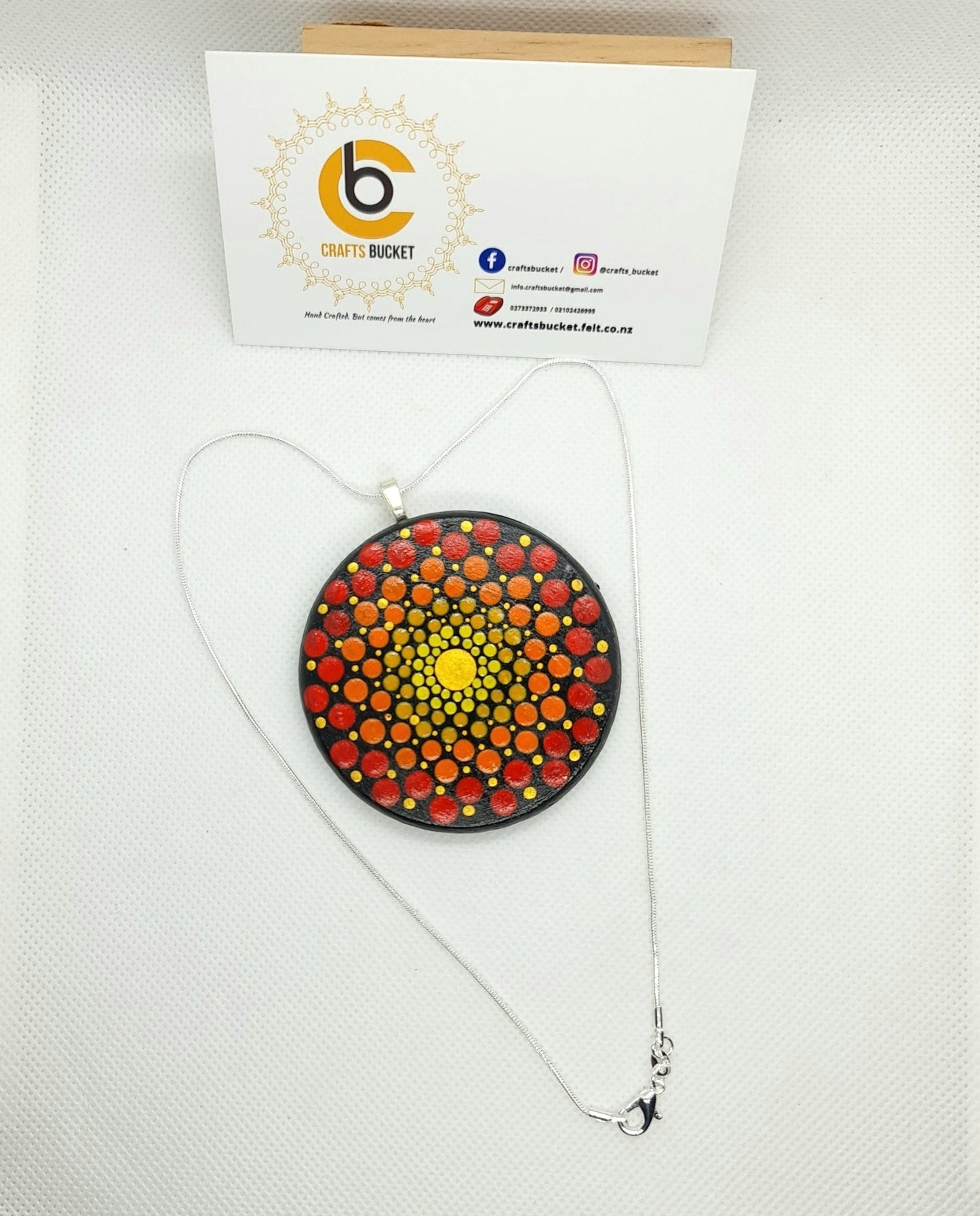 Adjustable Mandala Dotted Pendant Necklace - Crafts Bucket