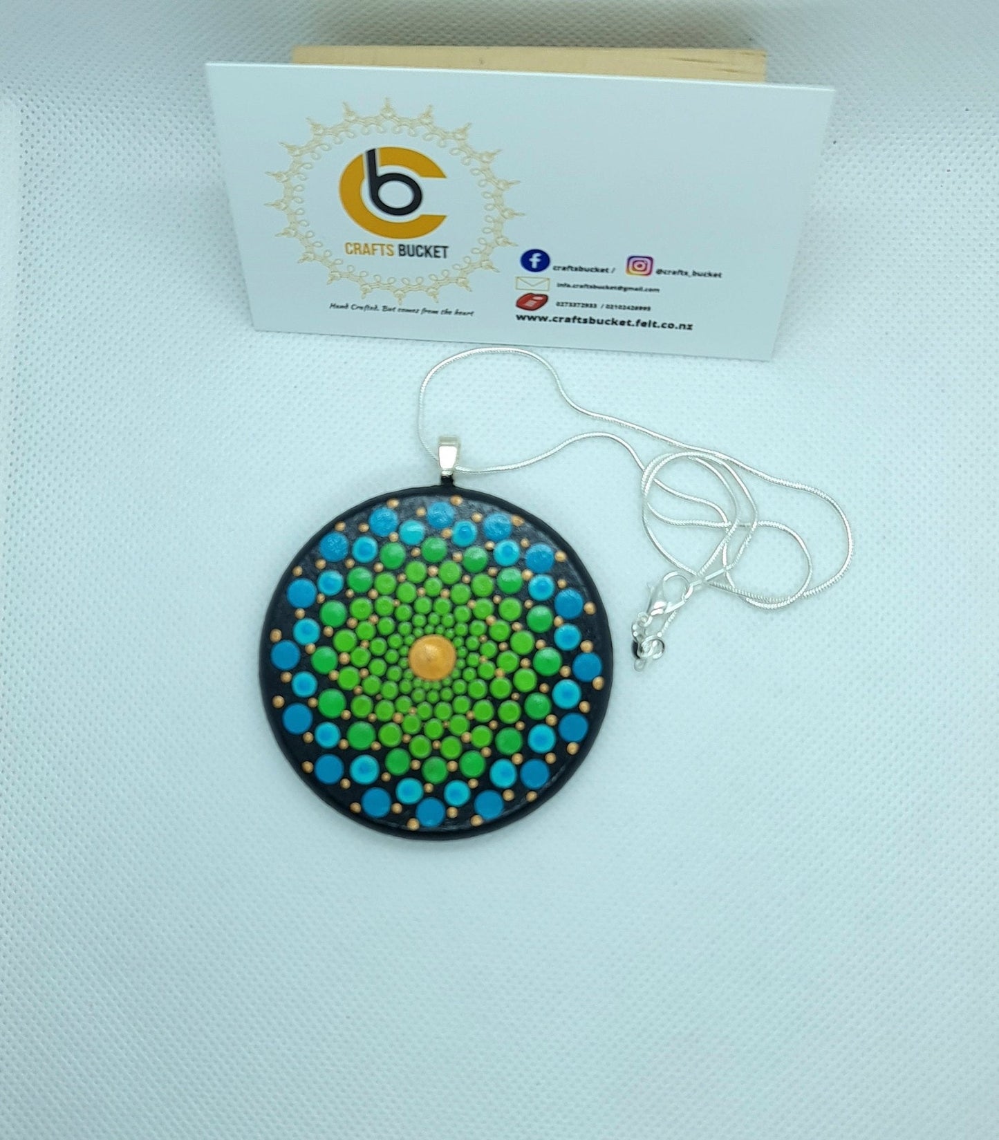 Adjustable Mandala Dotted Pendant Necklace - Crafts Bucket