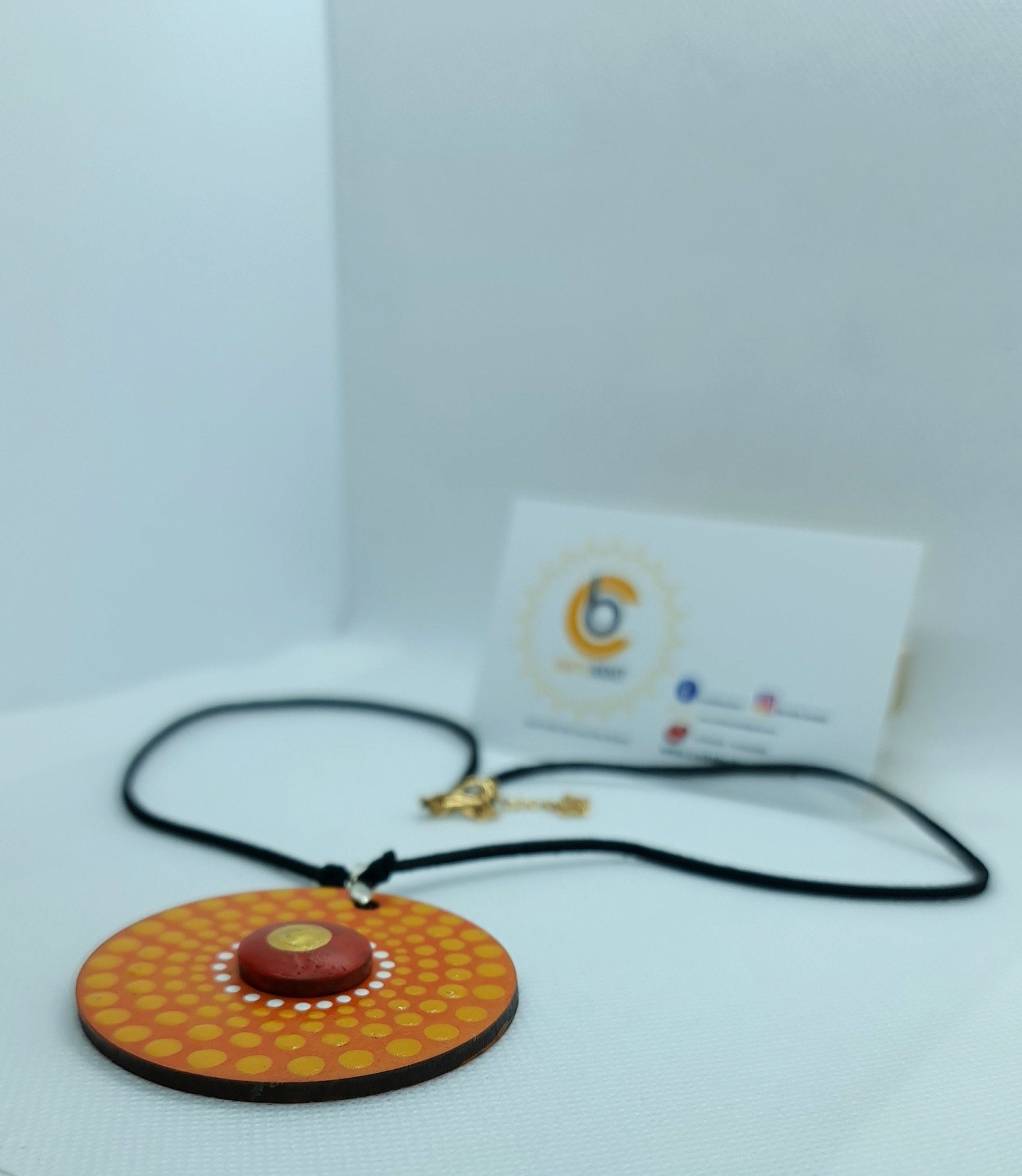 Adjustable Mandala Dotted Pendant Necklace - Crafts Bucket