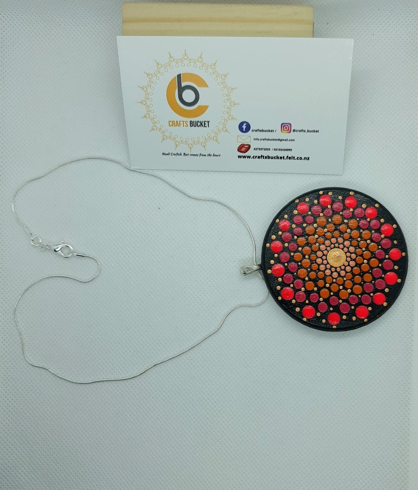 Adjustable Mandala Dotted Pendant Necklace - Crafts Bucket