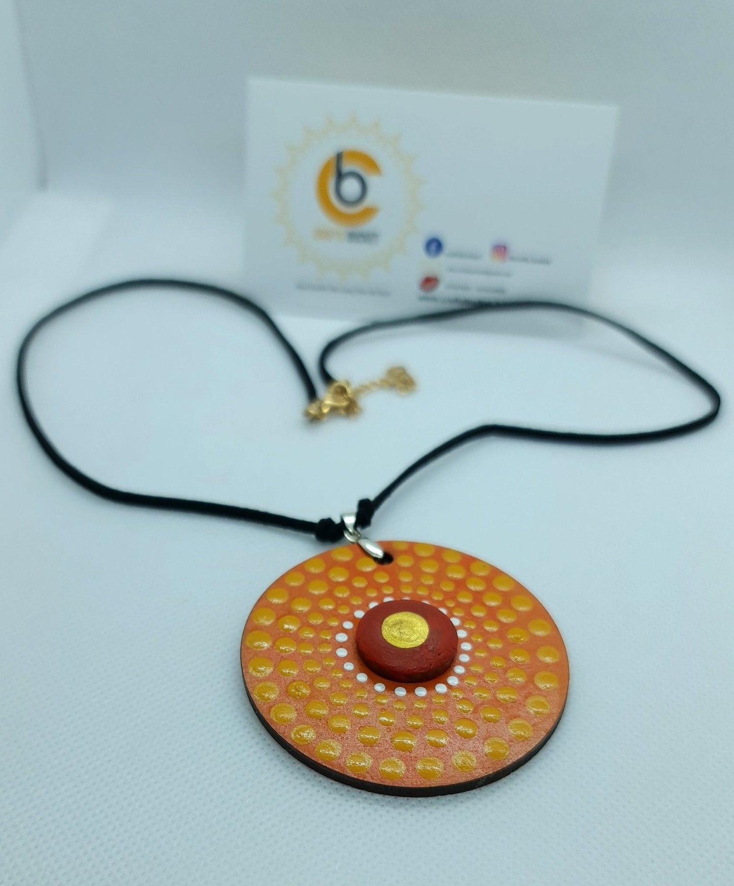 Adjustable Mandala Dotted Pendant Necklace - Crafts Bucket