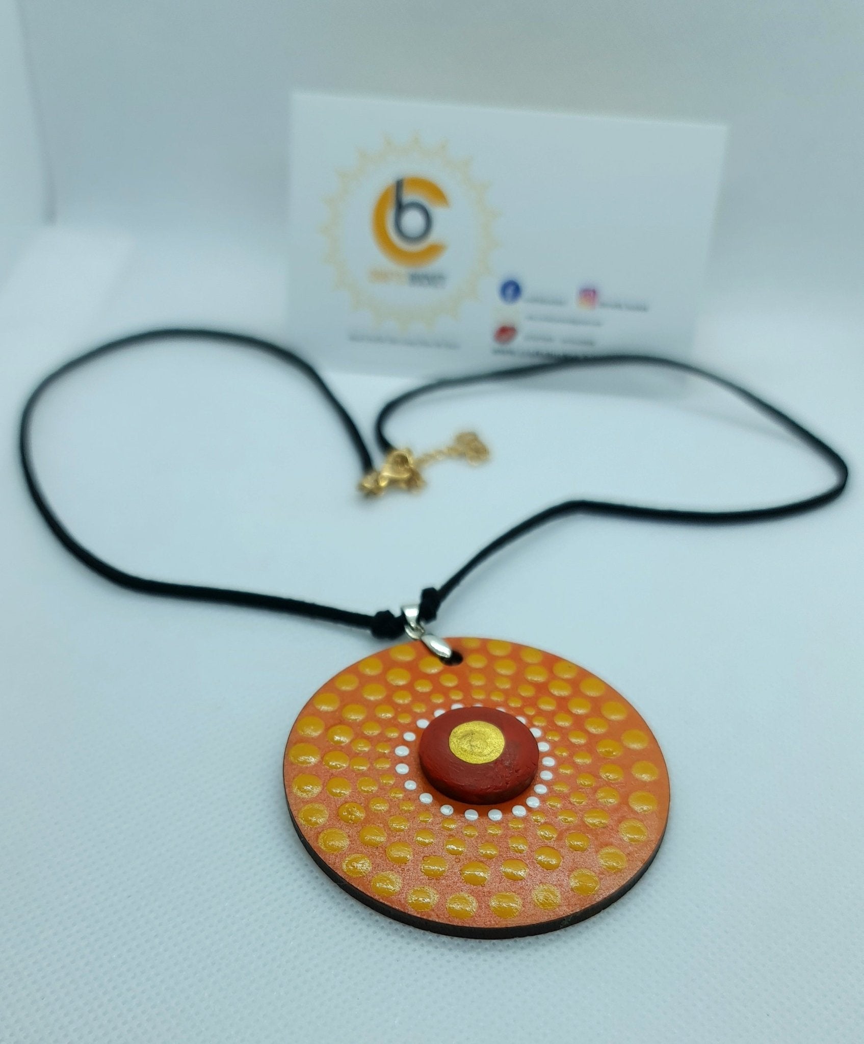 Adjustable Mandala Dotted Pendant Necklace - Crafts Bucket