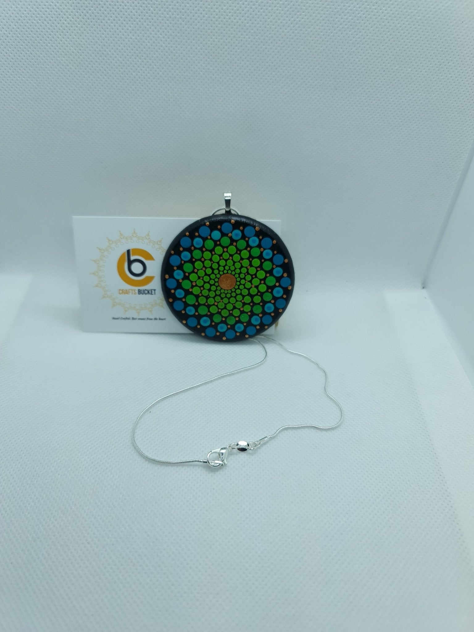 Adjustable Mandala Dotted Pendant Necklace - Crafts Bucket