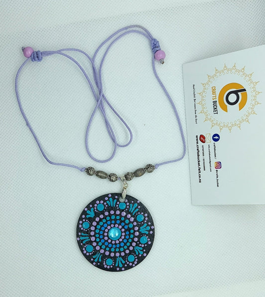 Adjustable Mandala Dotted Pendant Necklace - Crafts Bucket