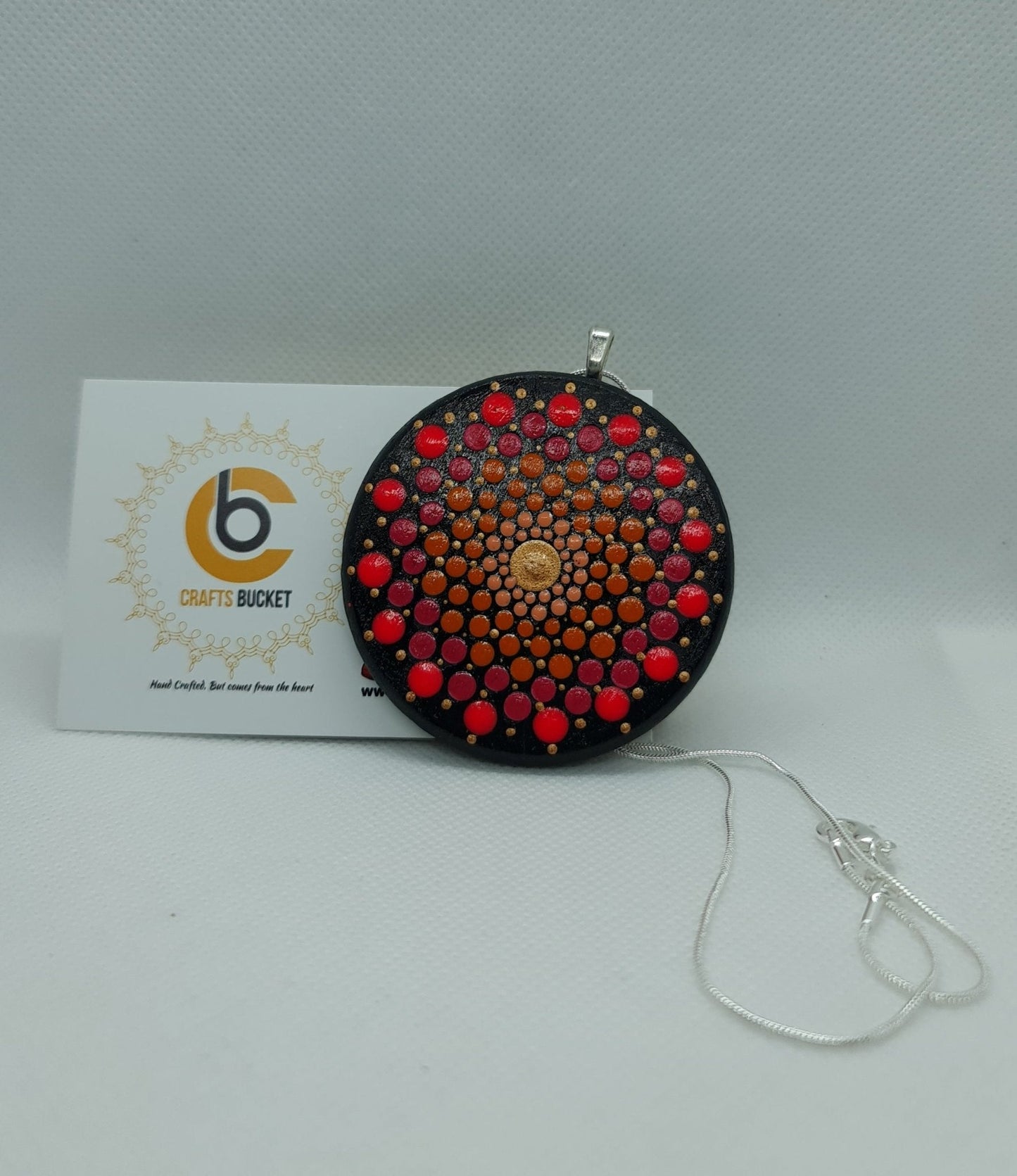 Adjustable Mandala Dotted Pendant Necklace - Crafts Bucket