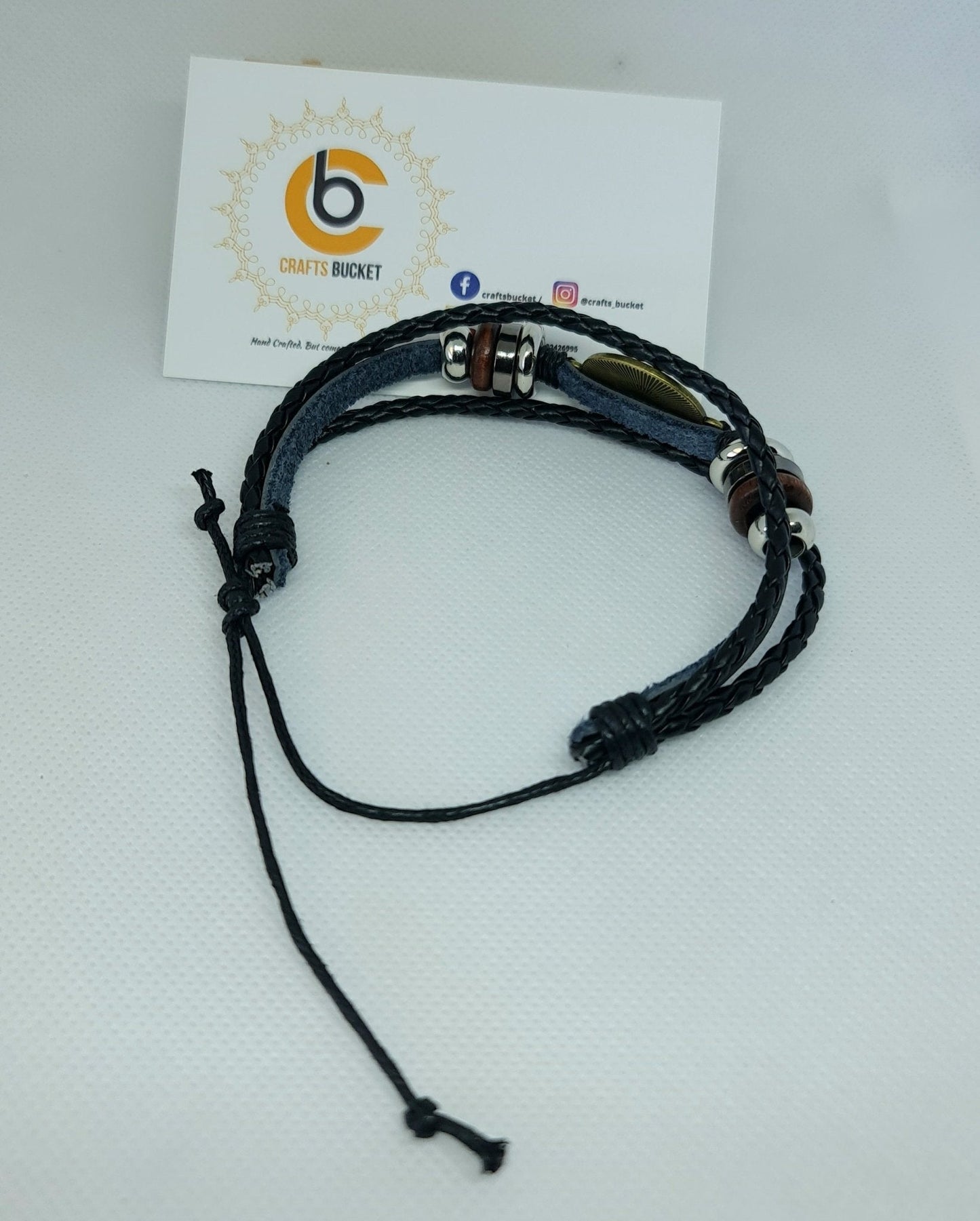 Adjustable Unisex Leather Bracelets - Crafts Bucket