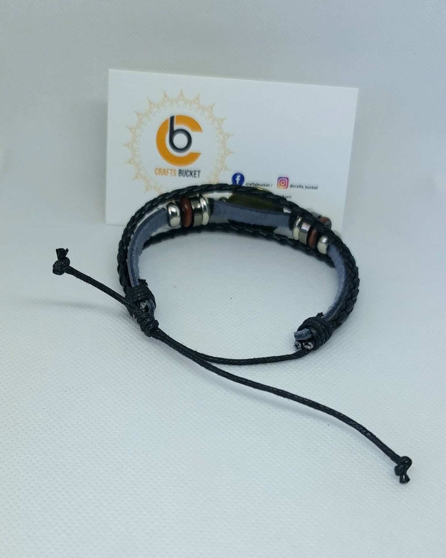 Adjustable Unisex Leather Bracelets - Crafts Bucket