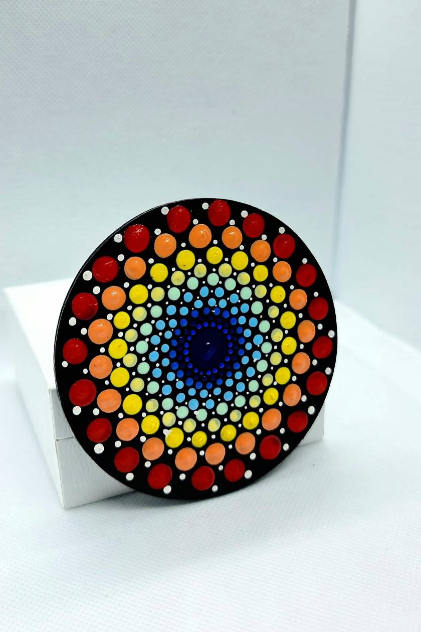 Colourful Dot mandala Fridge Magnets - Crafts Bucket