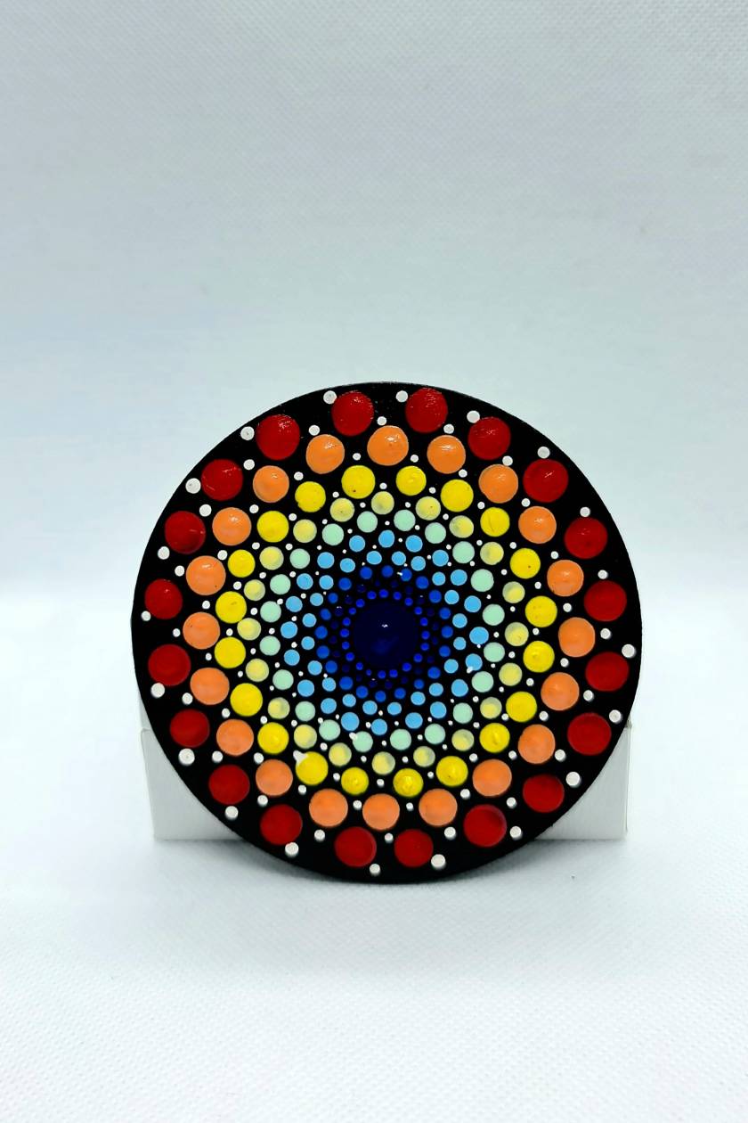 Colourful Dot mandala Fridge Magnets - Crafts Bucket