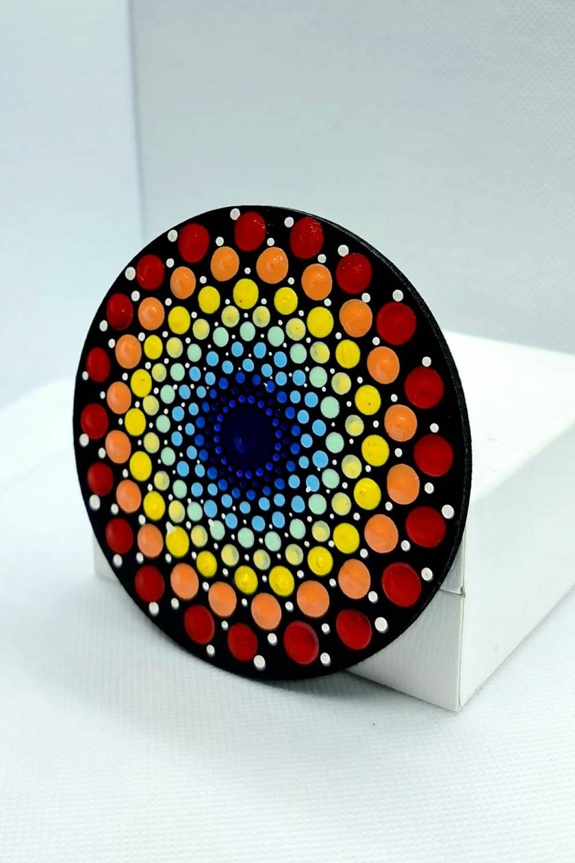 Colourful Dot mandala Fridge Magnets - Crafts Bucket