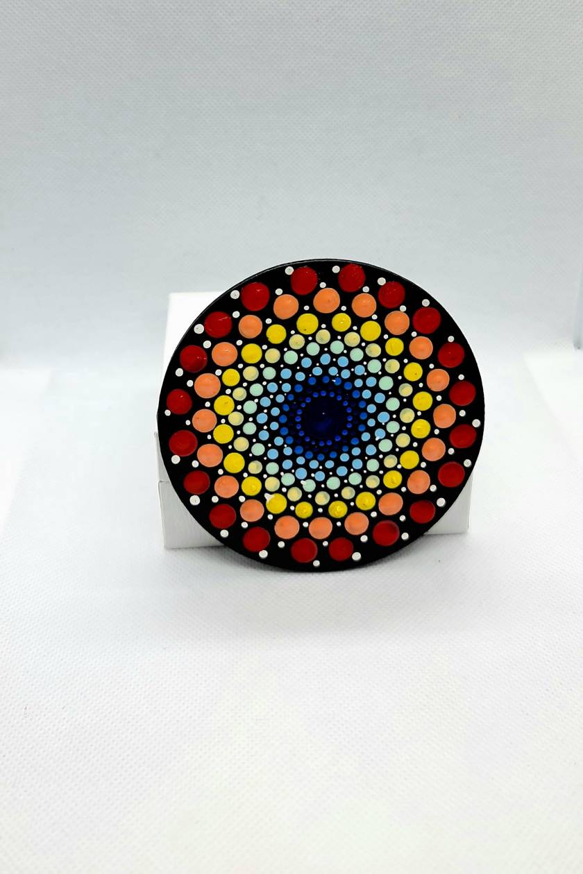 Colourful Dot mandala Fridge Magnets - Crafts Bucket