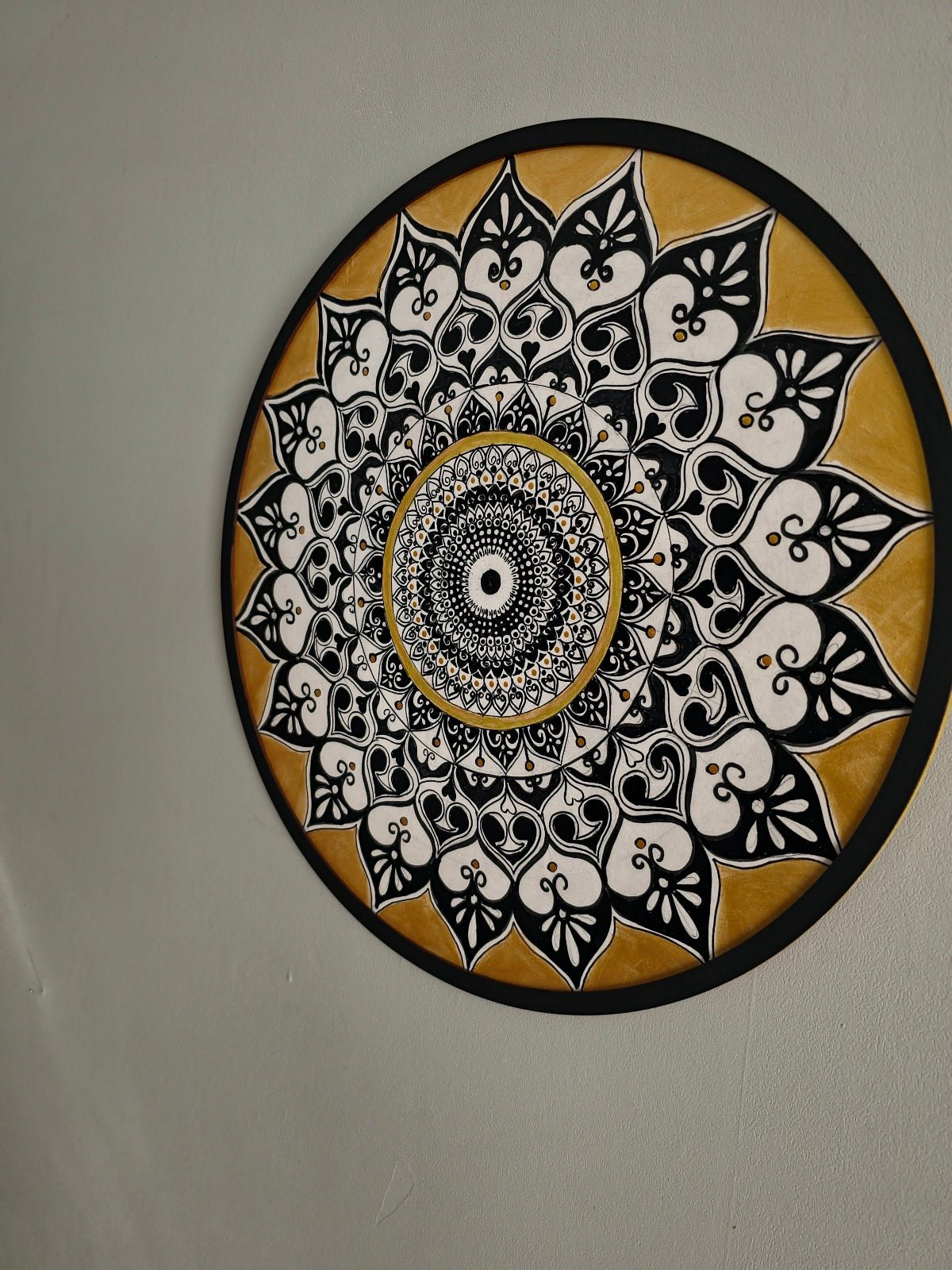 "Divine Circles: Flourish Hand Drawn Mandala" Paintings - Crafts Bucket