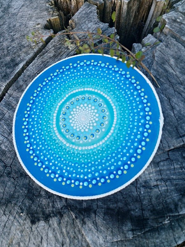 "Marine Serenity Mandala" Home Decor Paintings - Crafts Bucket