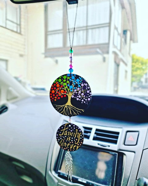 Double Sided Mandala Car Hangings