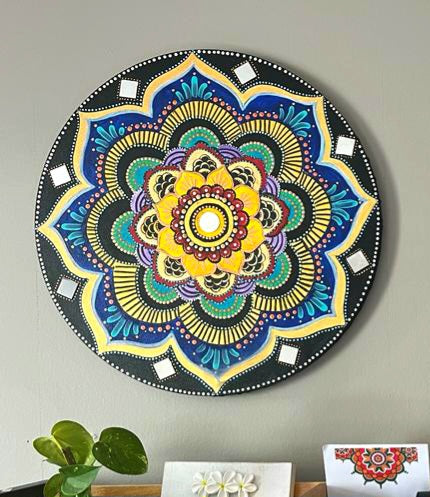 Hand Painted Mandala Wall Decor Paintings