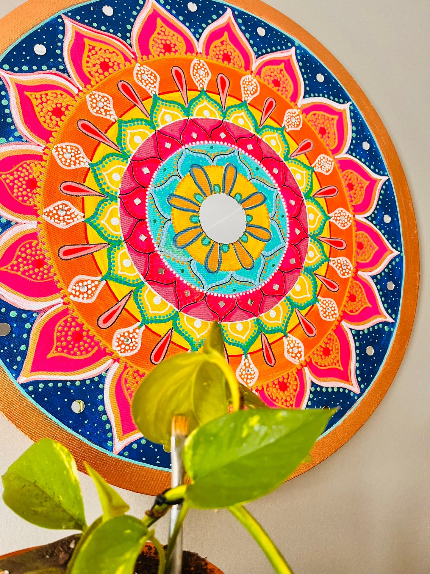 Hand Painted Unique Mandala Wall Decor Paintings