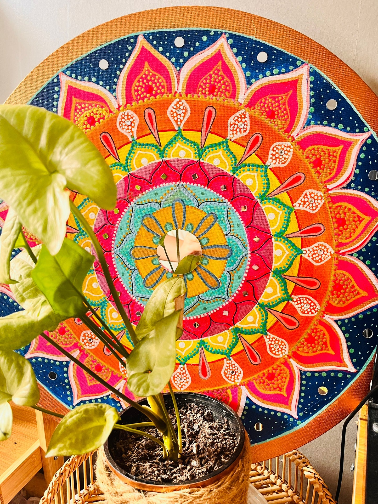 Hand Painted Unique Mandala Wall Decor Paintings