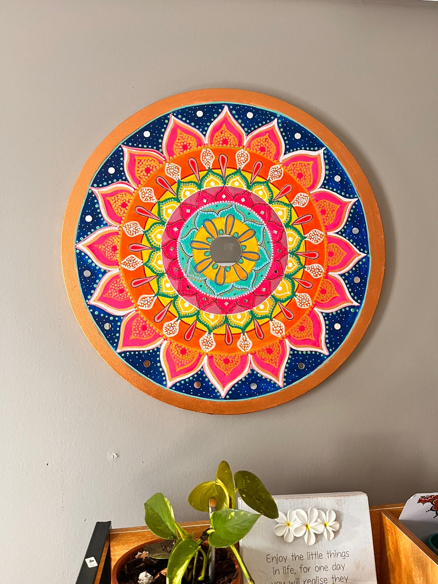 Hand Painted Unique Mandala Wall Decor Paintings