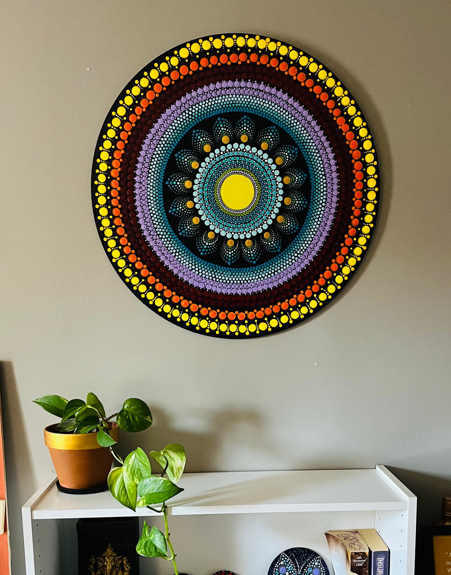 Hand Painted Unique Original Mandala Wall Decor Paintings