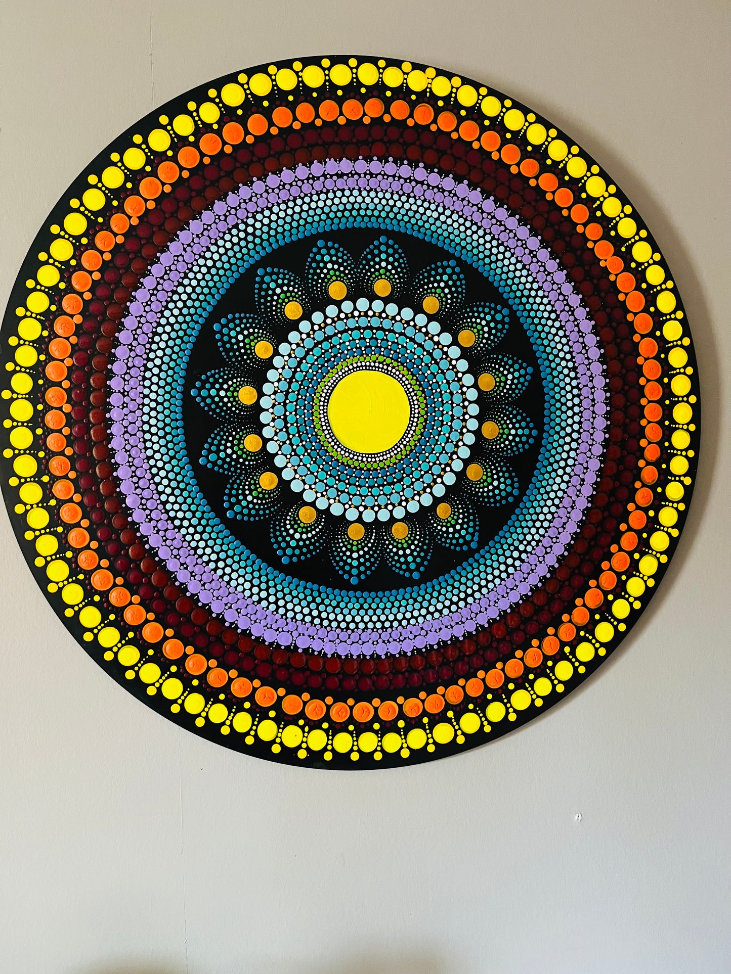 Hand Painted Unique Original Mandala Wall Decor Paintings