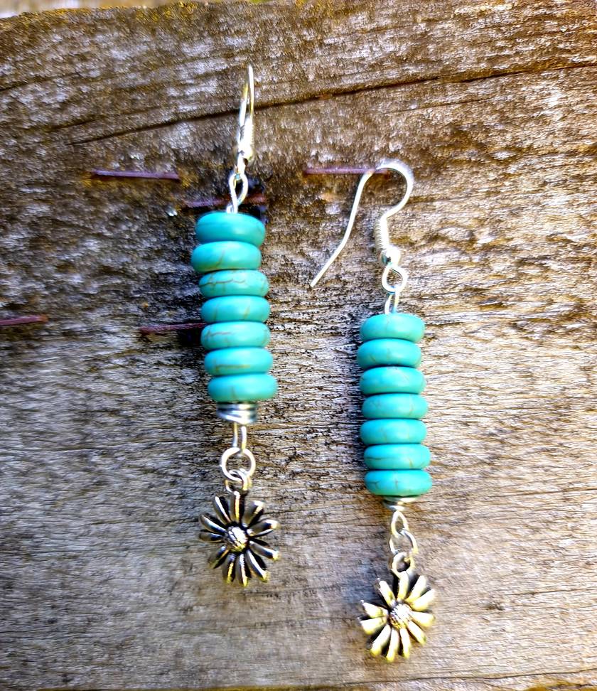 Stunning Handcrafted Turquoise Earrings