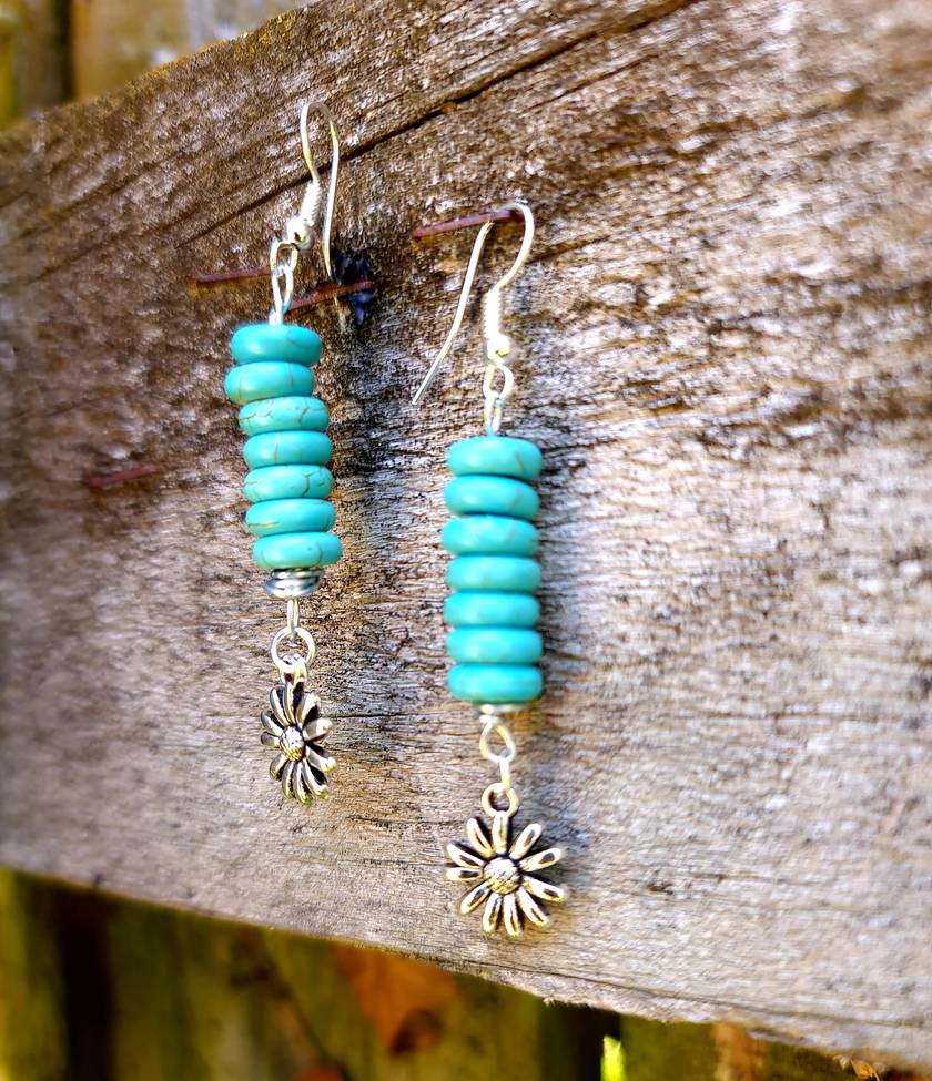 Stunning Handcrafted Turquoise Earrings